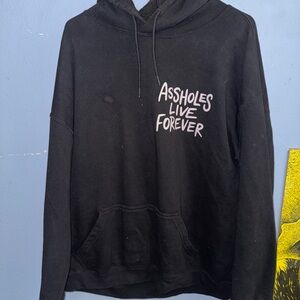 Black Graphic Hoodie